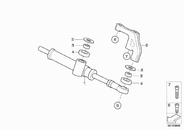 Амортизатор рулевого управления для BMW K71 F 800 GT 17 (0B53, 0B63) 0 (схема запчастей)