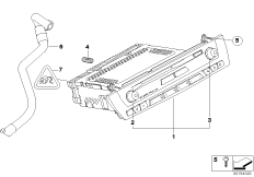CID-панель управления MD для BMW E83N X3 3.0d M57N2 (схема запасных частей)