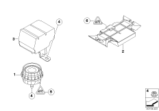 система охранной сигнализации для MINI R56 Cooper D W16 (схема запасных частей)