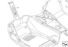 Дооснащение упором для ног в M-стиле для BMW E91N 318i N43 (схема запасных частей)
