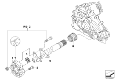 Детали карданного вала Пд для BMW E70 X5 3.0sd M57N2 (схема запасных частей)