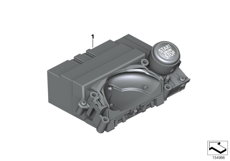Выключатель СТАРТ/СТОП для BMW R56N Cooper N16 (схема запчастей)
