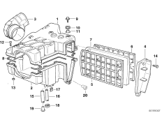 Глушитель шума всасыв./сменн.эл.фильтра для BMW E169 F 650 ST 97 (0163,0168) 0 (схема запасных частей)