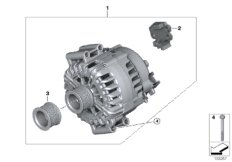 генератор для BMW F01N 730i N52N (схема запасных частей)