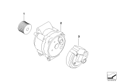 Детали генератора 130 А для BMW R50 One D W17 (схема запасных частей)