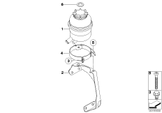 Масляный резервуар/детали для BMW E83N X3 2.5si N52N (схема запасных частей)