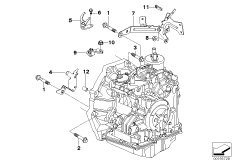 Крепление/дополнит.элементы КПП для MINI R52 Cooper S W11 (схема запасных частей)
