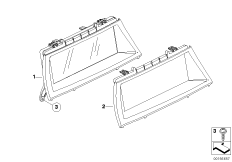 Бортовой монитор для BMW E70 X5 M S63 (схема запасных частей)