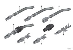 Сдвоенный пружинящий контакт для BMW F48N X1 20iX B48C (схема запасных частей)