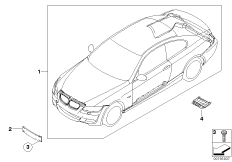К-т доосн.аэродинамическим к-том в M-ст. для BMW E92 330i N53 (схема запасных частей)