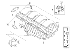 Система впуска для BMW R56 One N12 (схема запасных частей)