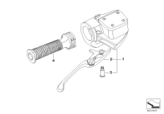 Арматура ручного тормоза, Integral ABS для MOTO 89V3 K 1200 LT 04 (0549,0559) 0 (схема запасных частей)