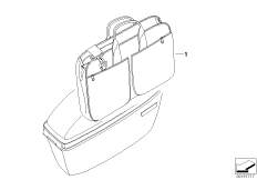 Внутренн.карман для чемодана, спец. а/м для BMW K80 F 750 GS (0B08, 0B18) 0 (схема запасных частей)