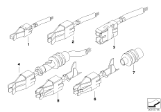 Сдвоенный пружинящий контакт для BMW R60 One D N47N (схема запасных частей)