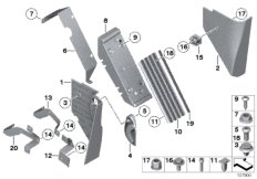 Боковая обшивка пространства для ног для ROLLS-ROYCE RR1N Phantom EWB N73 (схема запасных частей)