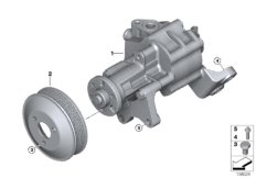 Насос гидроусилителя рулевого управления для BMW E70 X5 3.0si N52N (схема запасных частей)