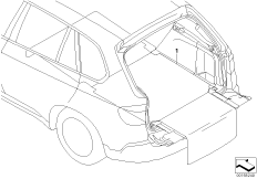 Двухсторонний мат багажного отделения для BMW E91 330i N52 (схема запасных частей)