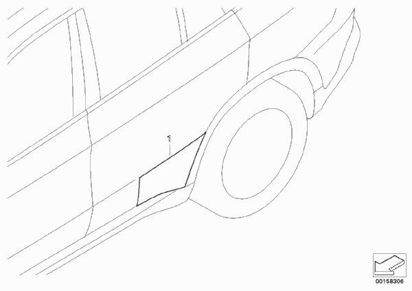 Пленка, защищающая от ударов камней для BMW E70 X5 3.0si N52N (схема запчастей)