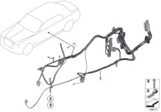 Жгут проводов двери для BMW RR2 Drophead N73 (схема запасных частей)