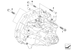 Крепление коробки передач для BMW R55 One N12 (схема запасных частей)