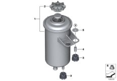 Масляный резервуар/детали для BMW E70N X5 40iX N55 (схема запасных частей)