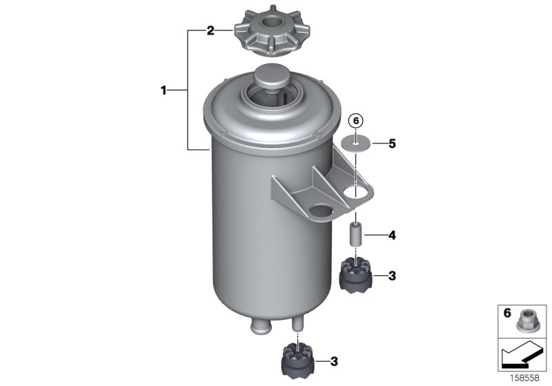 Масляный резервуар/детали для BMW E70N X5 35iX N55 (схема запчастей)