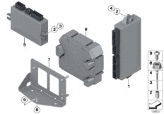 Блок управления, двери и крыша для ROLLS-ROYCE RR3N Coupé N73 (схема запасных частей)
