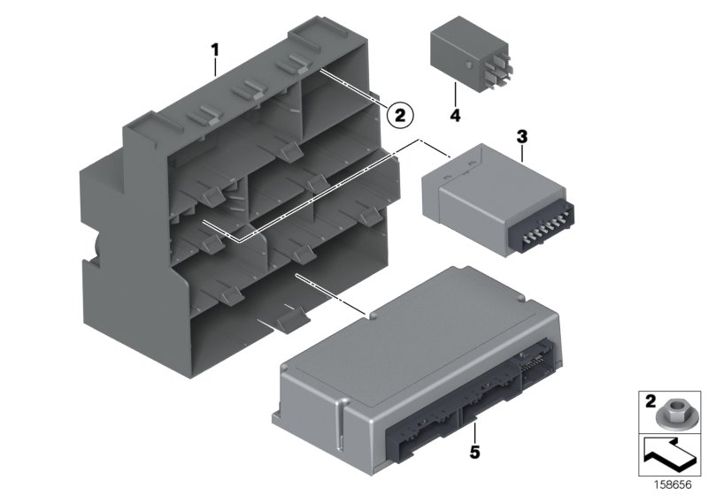 Блок управления для ROLLS-ROYCE RR2N Drophead N73 (схема запчастей)