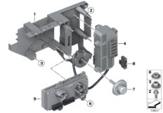 Блок управления для BMW RR3 Coupé N73 (схема запасных частей)