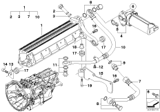 GS7S47BG, радиатор охл.масла КПП для BMW E63 M6 S85 (схема запасных частей)