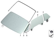 Остекление для BMW RR2N Drophead N73 (схема запасных частей)