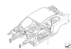 Каркас кузова для BMW E82 123d N47S (схема запасных частей)