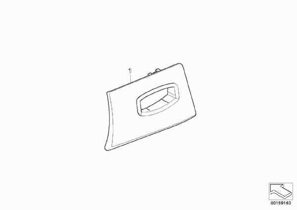 Индив.накладка гнезда радиоключа для BMW E93 M3 S65 (схема запчастей)