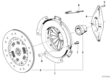 Сцепление для BMW E30 320is S14 (схема запасных частей)