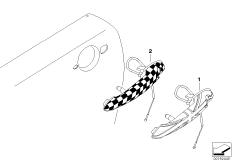 Скоба ручки для BMW R55N One N16 (схема запасных частей)