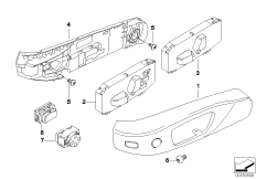Сиденье Пд детали привода сиденья для BMW E93 325i N52N (схема запасных частей)