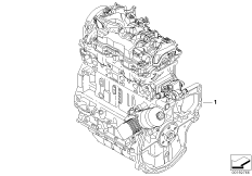 Силовой агрегат для MINI R55 Cooper d W16 (схема запасных частей)