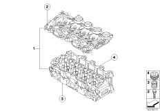 головка блока цилиндров для BMW R56 One D W16 (схема запасных частей)