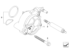 Вакуумный насос с трубопроводом для BMW R56 Cooper D W16 (схема запасных частей)