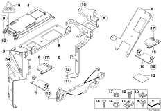 Детали SA 630 в багажнике для BMW E46 316ti N42 (схема запасных частей)