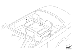 Карман в задней части салона для BMW E93 325i N52N (схема запасных частей)
