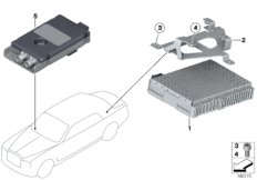 Спутниковый радиоприемник для BMW RR2 Drophead N73 (схема запасных частей)