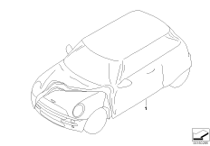 Защитный кожух для BMW R55N Cooper S N18 (схема запасных частей)