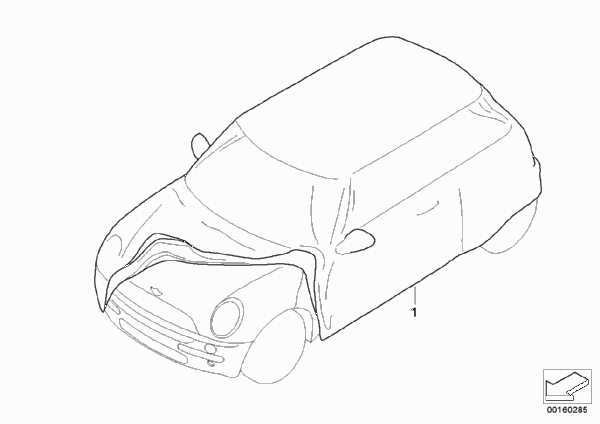 Защитный кожух для BMW R56 Cooper D W16 (схема запчастей)