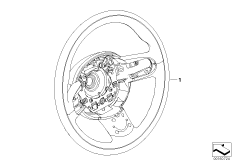 Дооснащ.спорт.рулевым колесом, двухцв. для BMW R57N Cooper D 1.6 N47N (схема запасных частей)