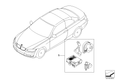 Комплект дооснащ.сист.охран.сигнализации для BMW E93 325i N52N (схема запасных частей)