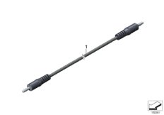 Вспомогательный соединительный кабель для BMW E46 325xi M54 (схема запасных частей)