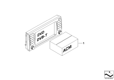 Запчасти Accessory Control Menu (ACM) для BMW E53 X5 4.8is N62 (схема запасных частей)
