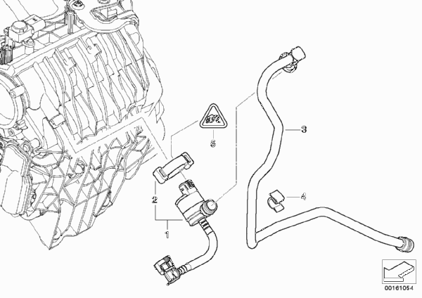 Клапан вентиляции топливного бака для BMW E92 316i N43 (схема запчастей)