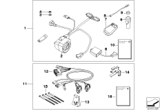 Система охранной сигнализации 5.1 для BMW R13 F 650 GS 04 (0175,0185) 0 (схема запасных частей)
